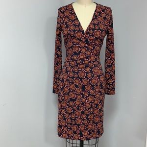 Long sleep wrap dress